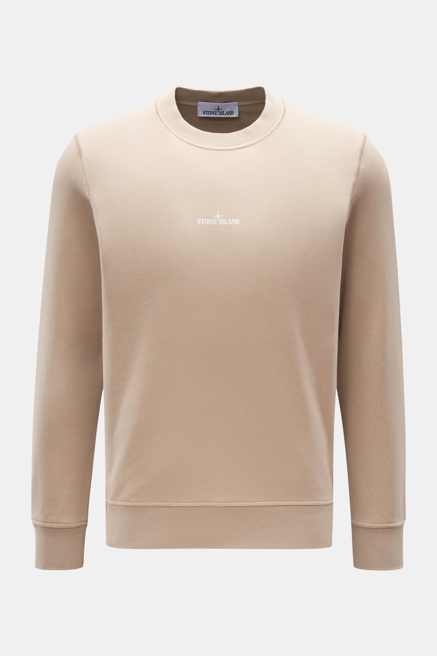 Stone Island Rundhals-Sweatshirt beige
