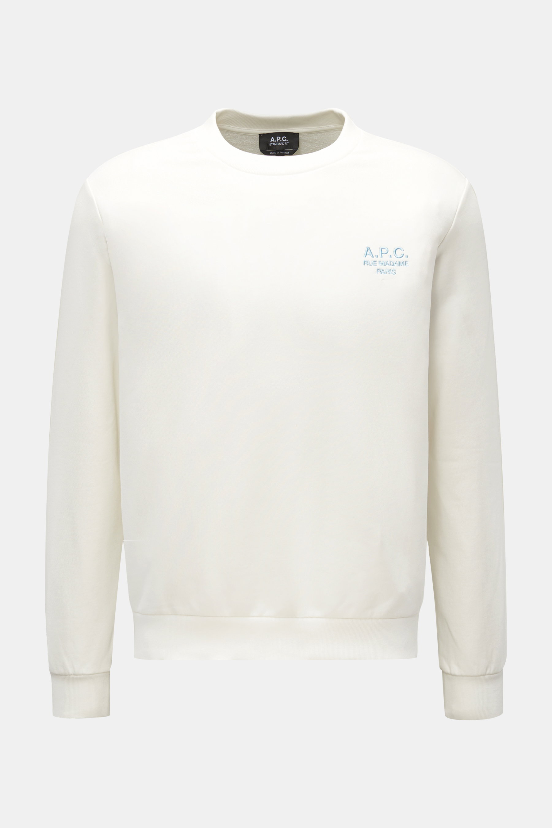 A.P.C. Rundhals-Sweatshirt offwhite