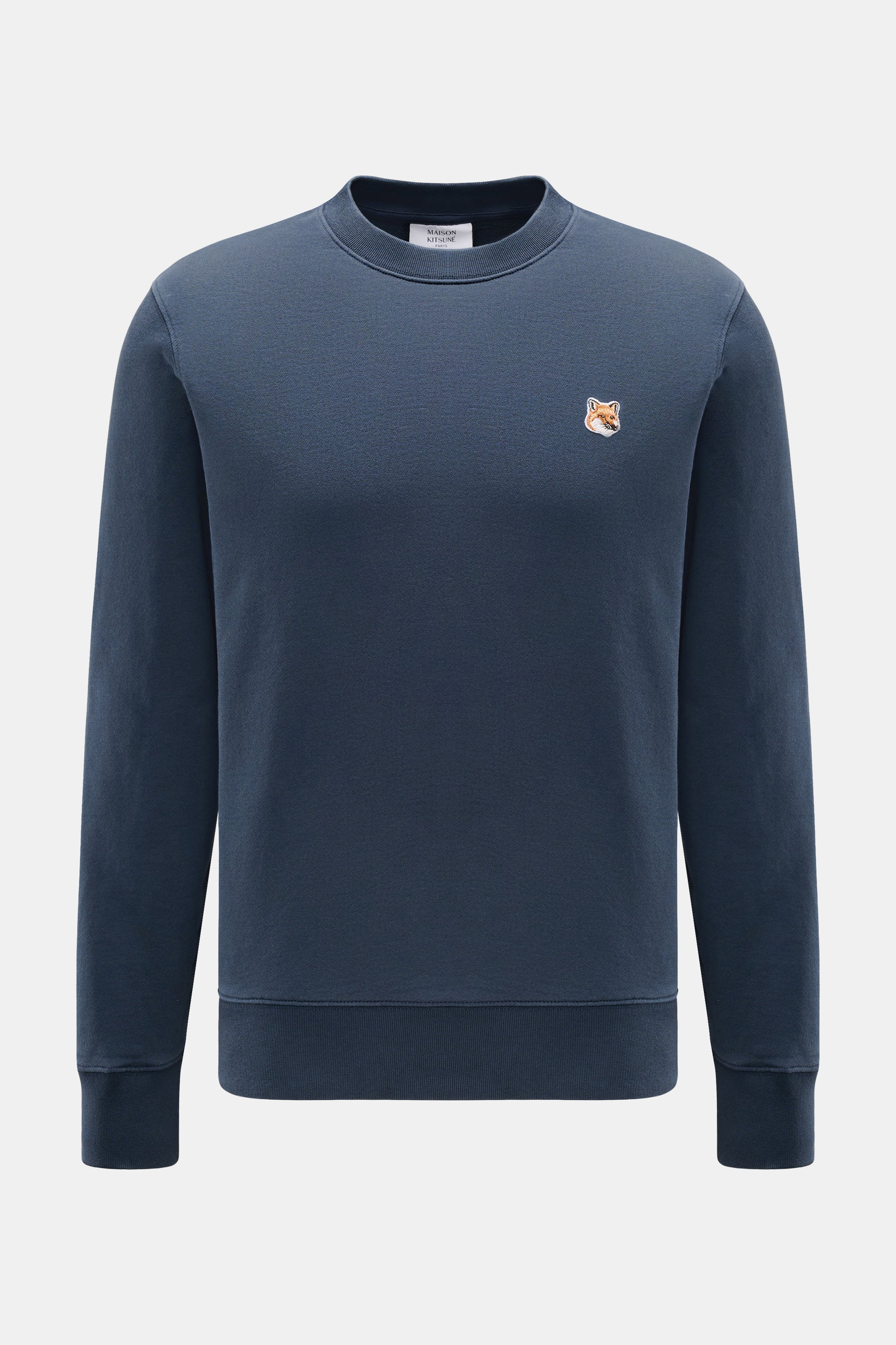 Maison Kitsuné Rundhals-Sweatshirt dunkelblau