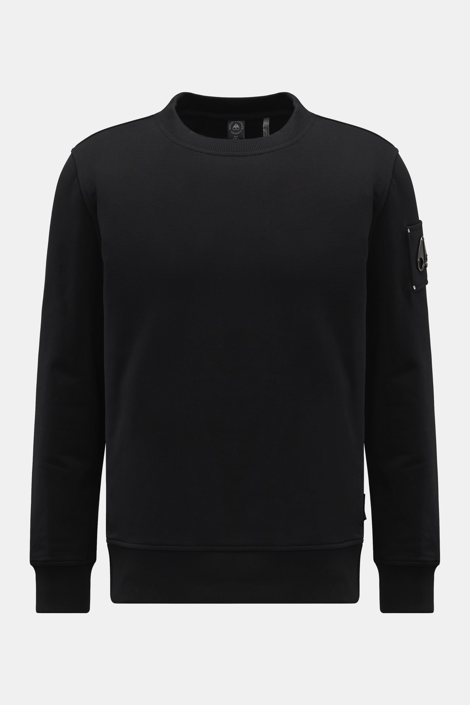 Moose Knuckles Rundhals-Sweatshirt 'Hartsfield Crew' schwarz