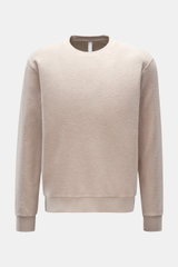 04651/ A trip in a bag Fleece-Rundhals-Sweatshirt 'Ata Oyster' beige