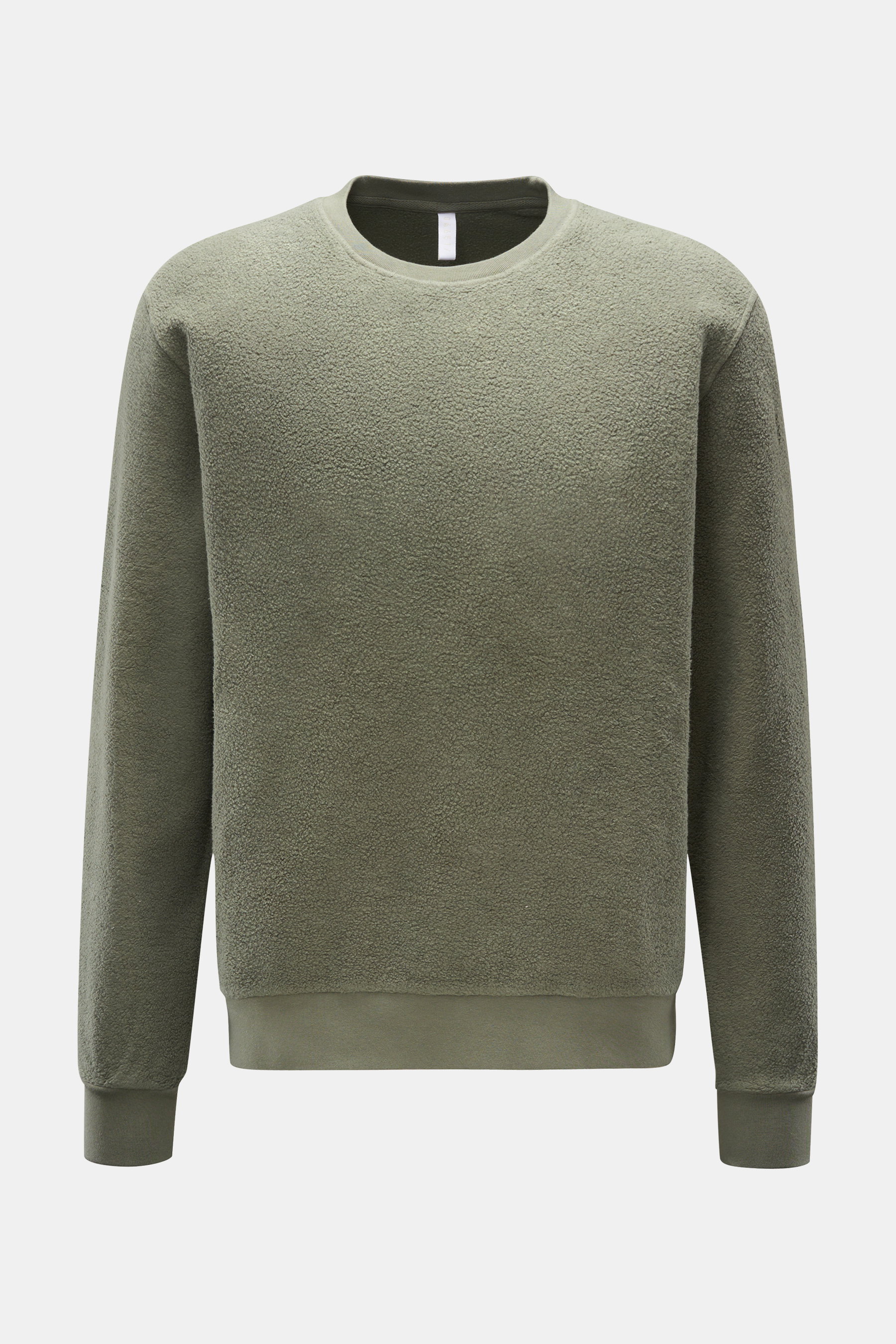 04651/ A trip in a bag Fleece-Rundhals-Sweatshirt 'Ata Oyster' oliv