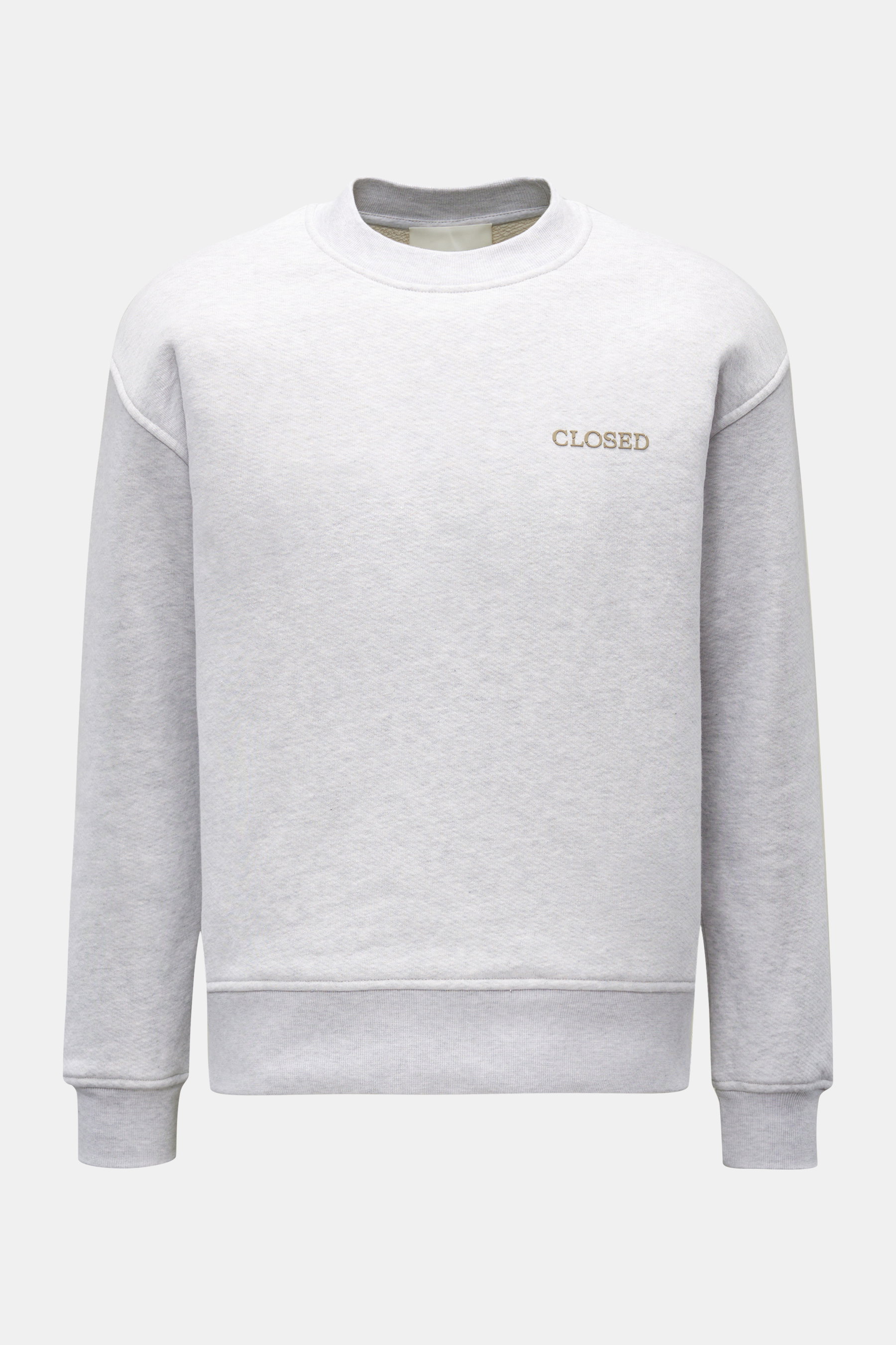 Closed Crew neck sweatshirt light grey mottled