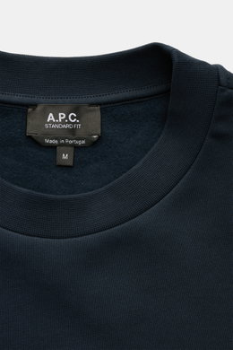 A.P.C. Rundhals-Sweatshirt 'Standard Rue Madame' navy