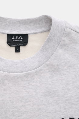 A.P.C. Crew neck sweatshirt 'Standard Rue Madame' grey melange