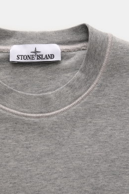 Stone Island Crew Neck Sweatshirt Grey Melange