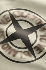 Alt tag (125 characters max): Close-up front view of Stone Island Sweatshirt 'Print' beige showing compass logo print on soft cotton fabric.

Description: 
<p>Casual comfort meets iconic design: With this sweatshirt, STONE ISLAND presents a cool piece for