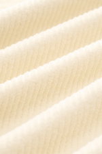 Close-up front view of the Stone Island Corduroy Sweatshirt cream showing pure cotton fabric texture with typical compass badge on the sleeve.

Description: <p>This sweatshirt from STONE ISLAND is made from pure cotton corduroy, giving it a special twist 