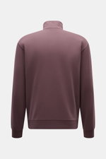 Rückansicht des Sweat-Troyers 04651/ A trip in a bag Sweat-Troyer 'IF' bordeaux mit Troyer-Kragen, elastischer Qualität, weichem Griff und Rippbündchen.