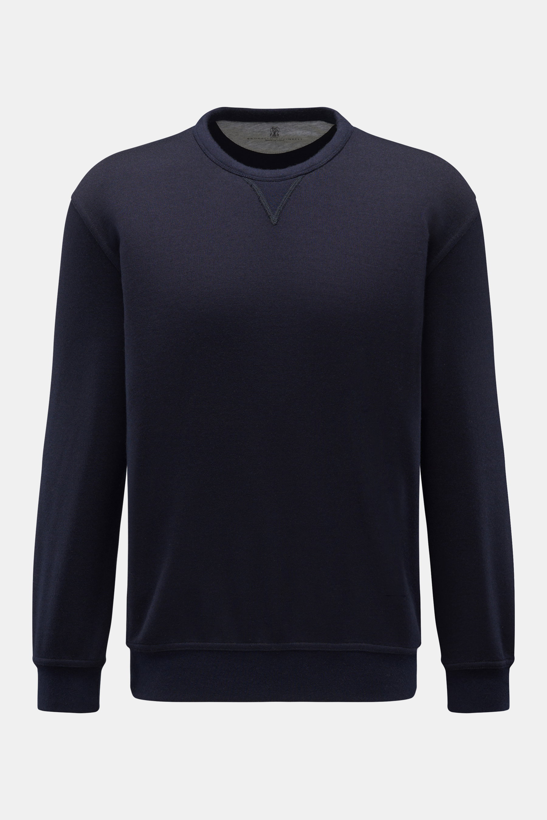 Brunello Cucinelli Rundhalspullover navy