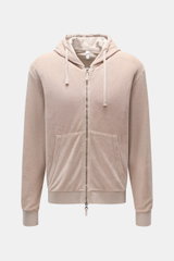 04651/ A trip in a bag Frottee-Sweatjacke 'Terry Zip' beige
