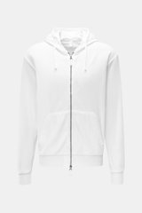 04651/ A trip in a bag Frottee-Sweatjacke 'Terry Zip' weiß