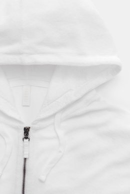 04651/ A trip in a bag Frottee-Sweatjacke 'Terry Zip' weiß
