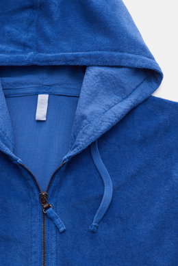 04651/ A trip in a bag Frottee-Sweatjacke 'Terry Zip' blau