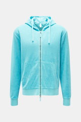 04651/ A trip in a bag Frottee-Sweatjacke 'Terry Zip' türkis