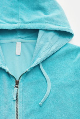 04651/ A trip in a bag Frottee-Sweatjacke 'Terry Zip' türkis