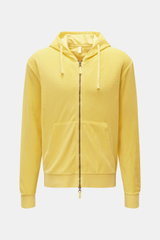 04651/ A trip in a bag Frottee-Sweatjacke 'Terry Zip' gelb