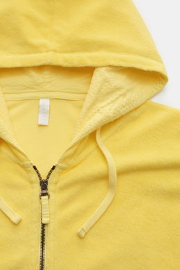 04651/ A trip in a bag Frottee-Sweatjacke 'Terry Zip' gelb