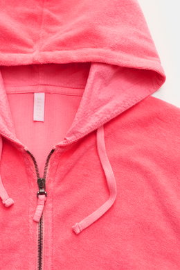 04651/ A trip in a bag Frottee-Sweatjacke 'Terry Zip' koralle