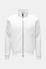04651/ A trip in a bag Frottee-Sweatjacke 'Terry Bomber' weiß