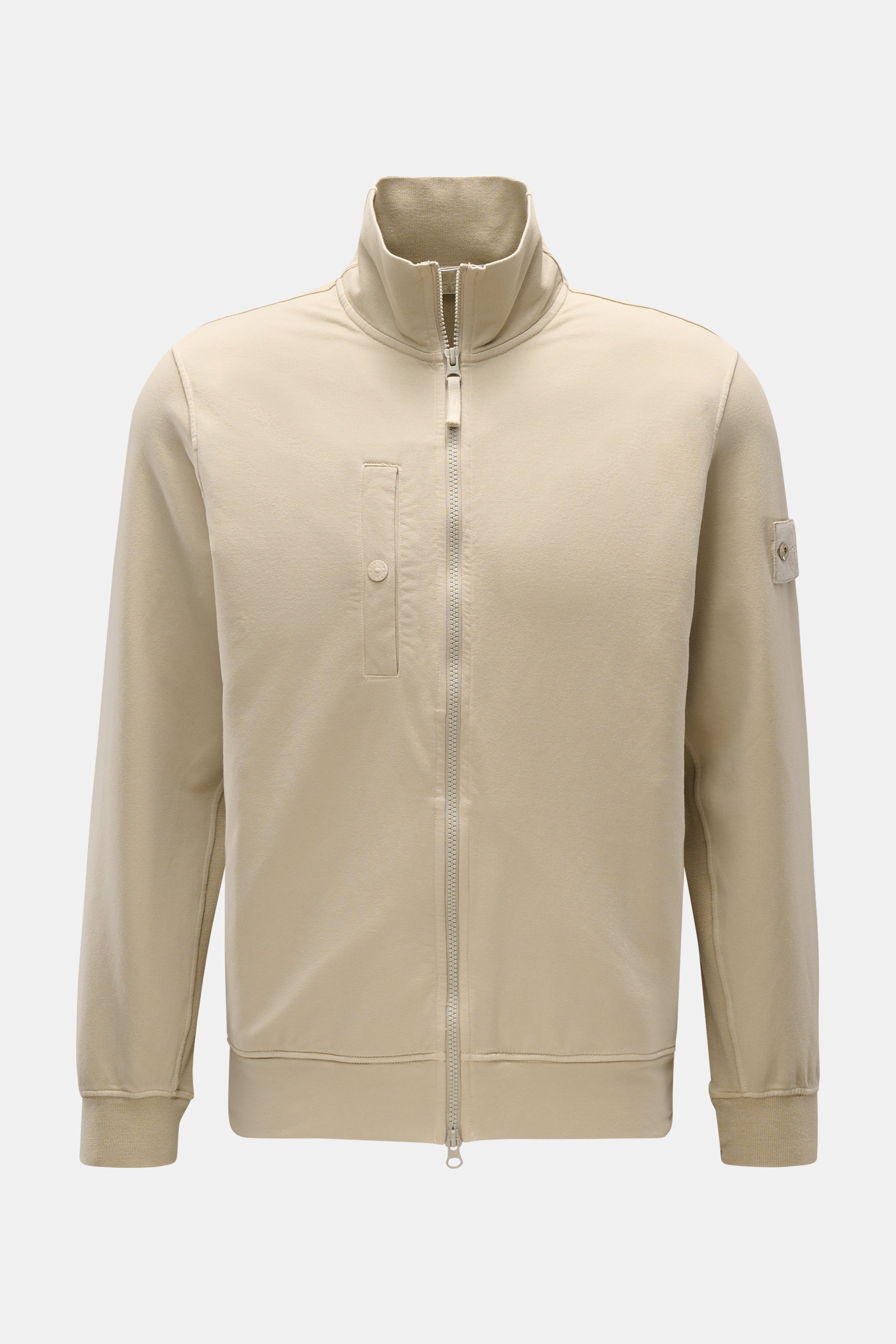 Stone Island Sweatjacke 'Felpa Ghost Piece' beige