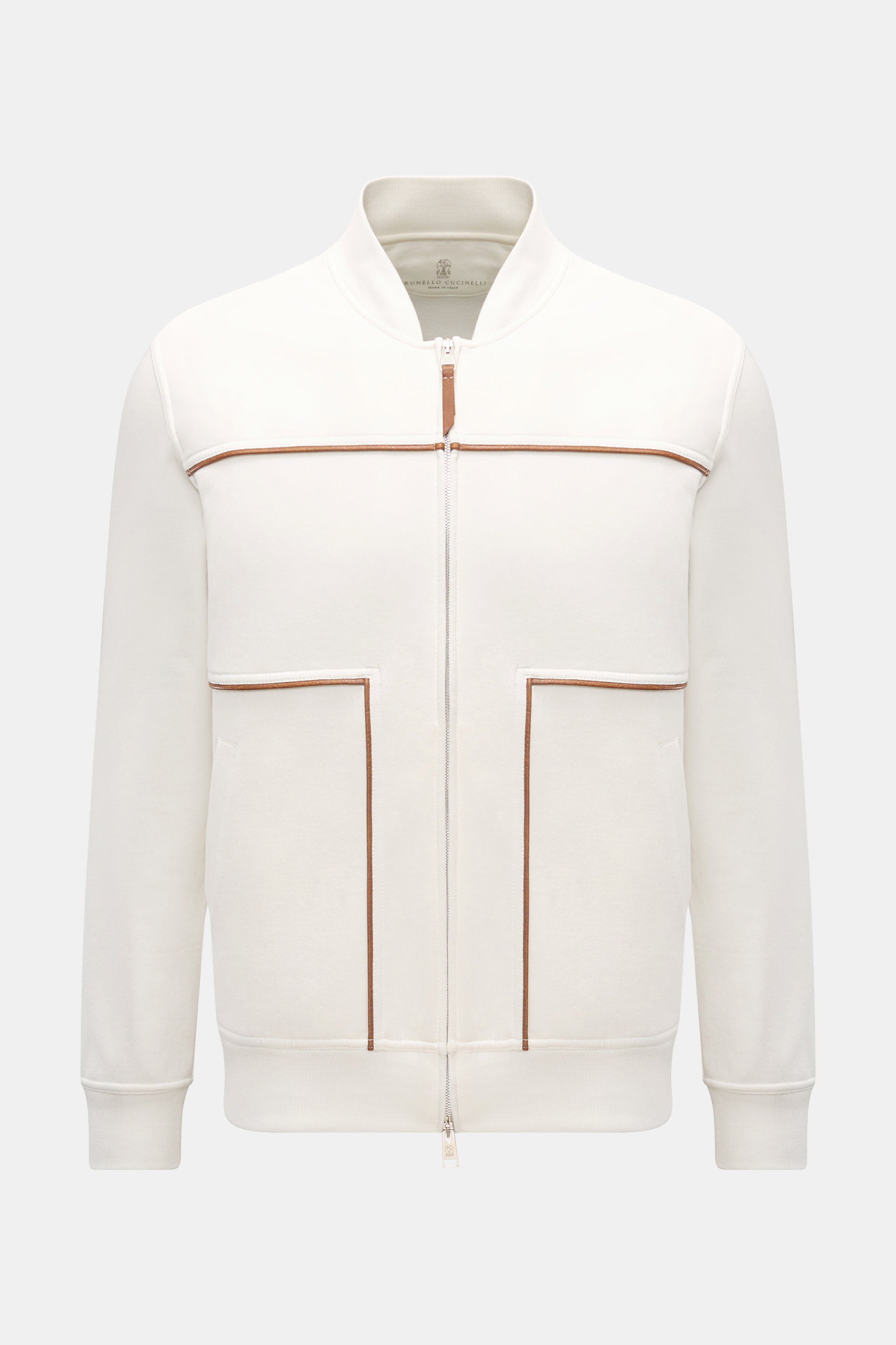 Brunello Cucinelli Sweatblouson weiß