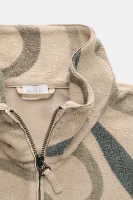 04651/ A trip in a bag Fleecejacke beige/grau gemustert
