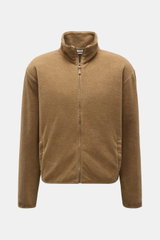 04651/ A trip in a bag Fleece-Sweatjacke taupe