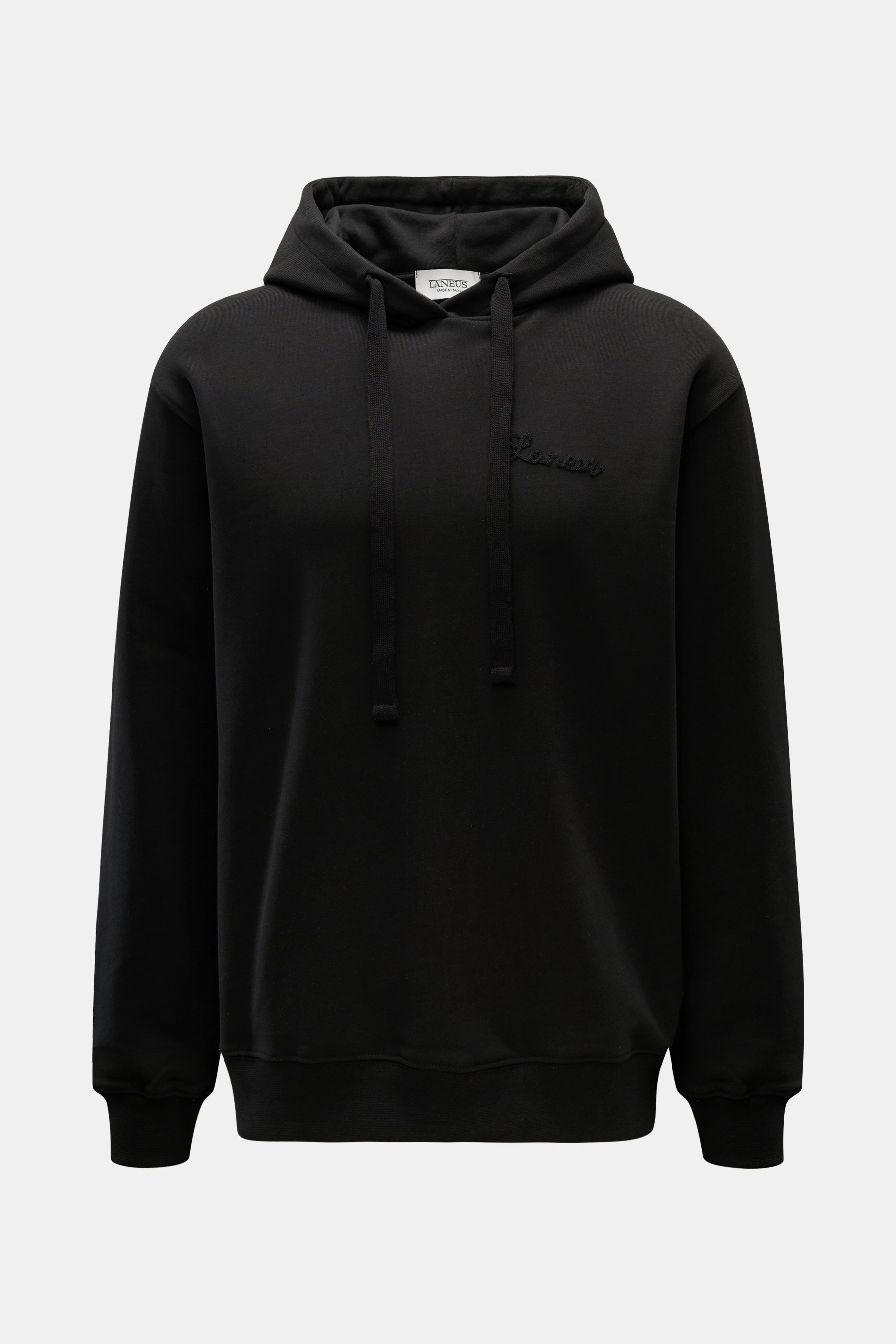 Laneus Kapuzenpullover schwarz