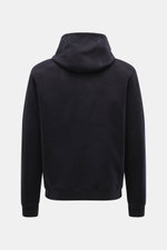 Rückansicht des 04651/ A trip in a bag Kapuzenpullover 'CW Hoodie' navy, Regular Fit, Mix aus Wolle und Baumwolle, weicher Griff, praktischer Kapuze, Weblabel in Seitennaht, komfortable Rippbündchen.