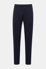 04651/ A trip in a bag Baumwoll-Piqué Jogpants navy
