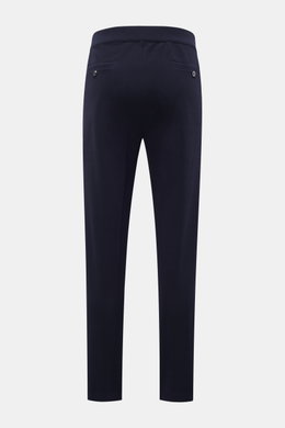 04651/ A trip in a bag Baumwoll-Piqué Jogpants navy