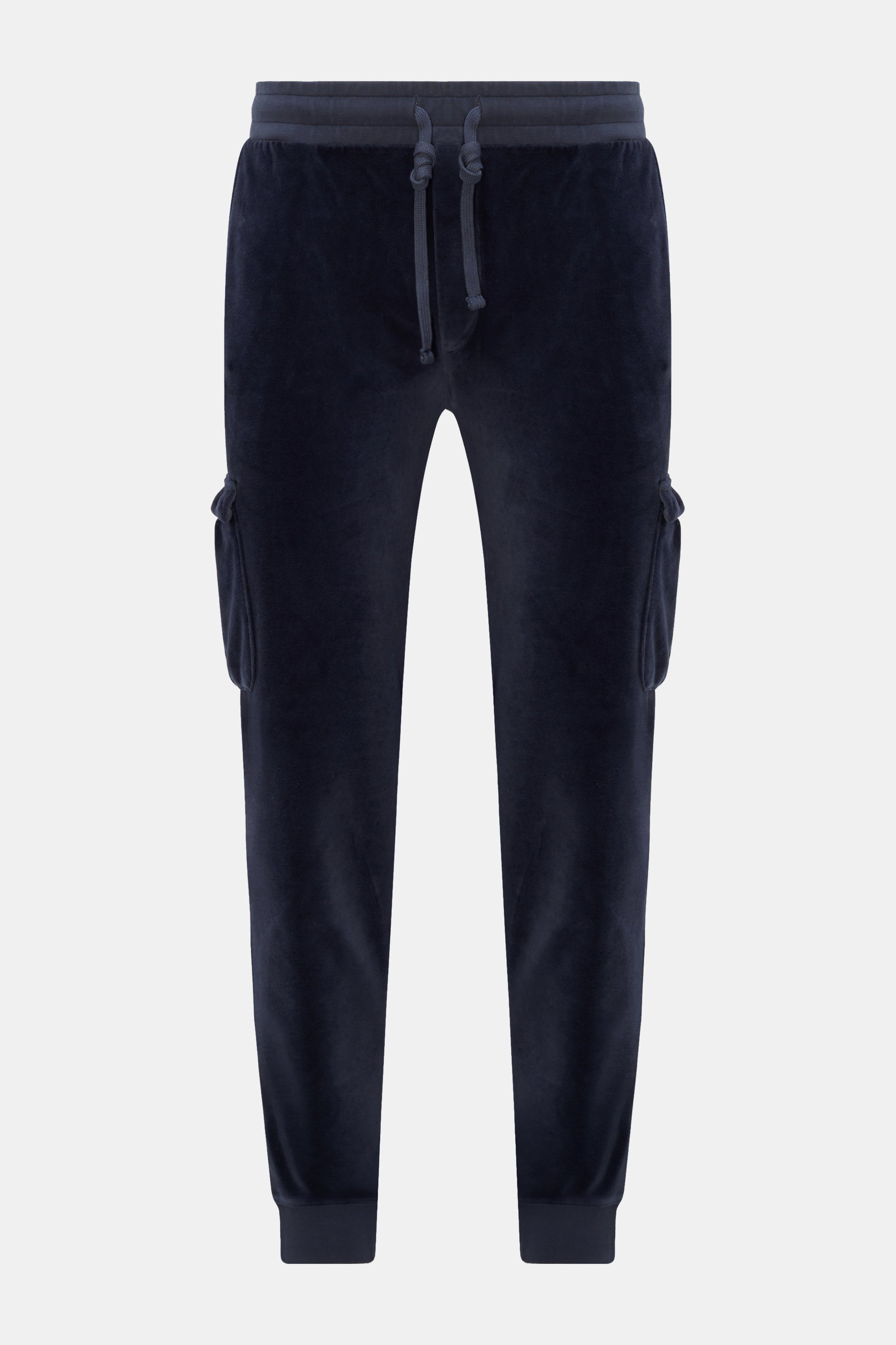 Velour cargo pants 'Nicki Pant' navy