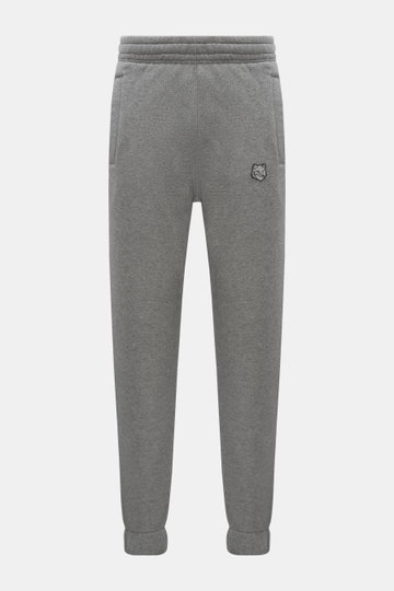 Maison Kitsuné Sweathose 'Bold Fox' grau meliert