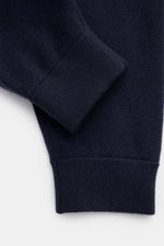 Alt tag (125 characters): Close-up view of navy von Braun Cashmere jogger pants cuff showing soft, pure cashmere knit and ribbed elastic finish.

Description: <p>VON BRAUN focuses on sporty comfort with these soft, warm cashmere jogger pants made from hig