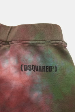 Dsquared2 Sweatshorts grün/bordeaux gemustert