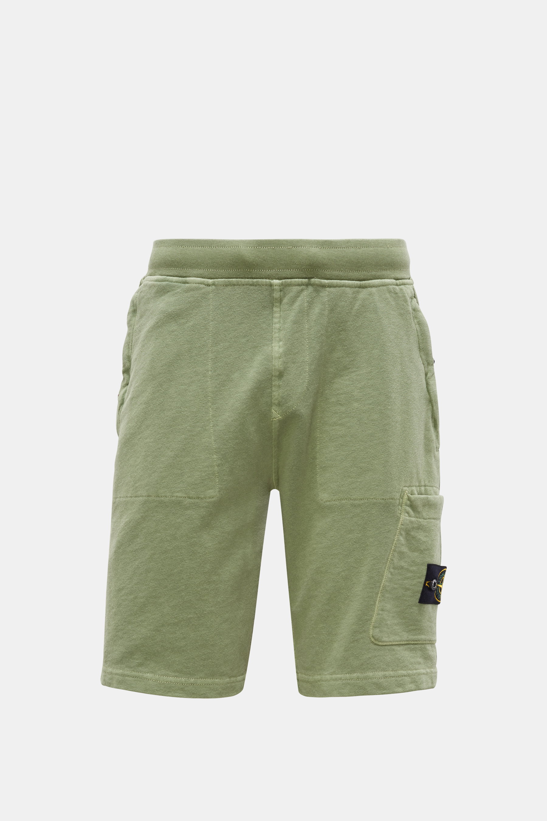 Stone Island Cargo-Sweatshorts oliv