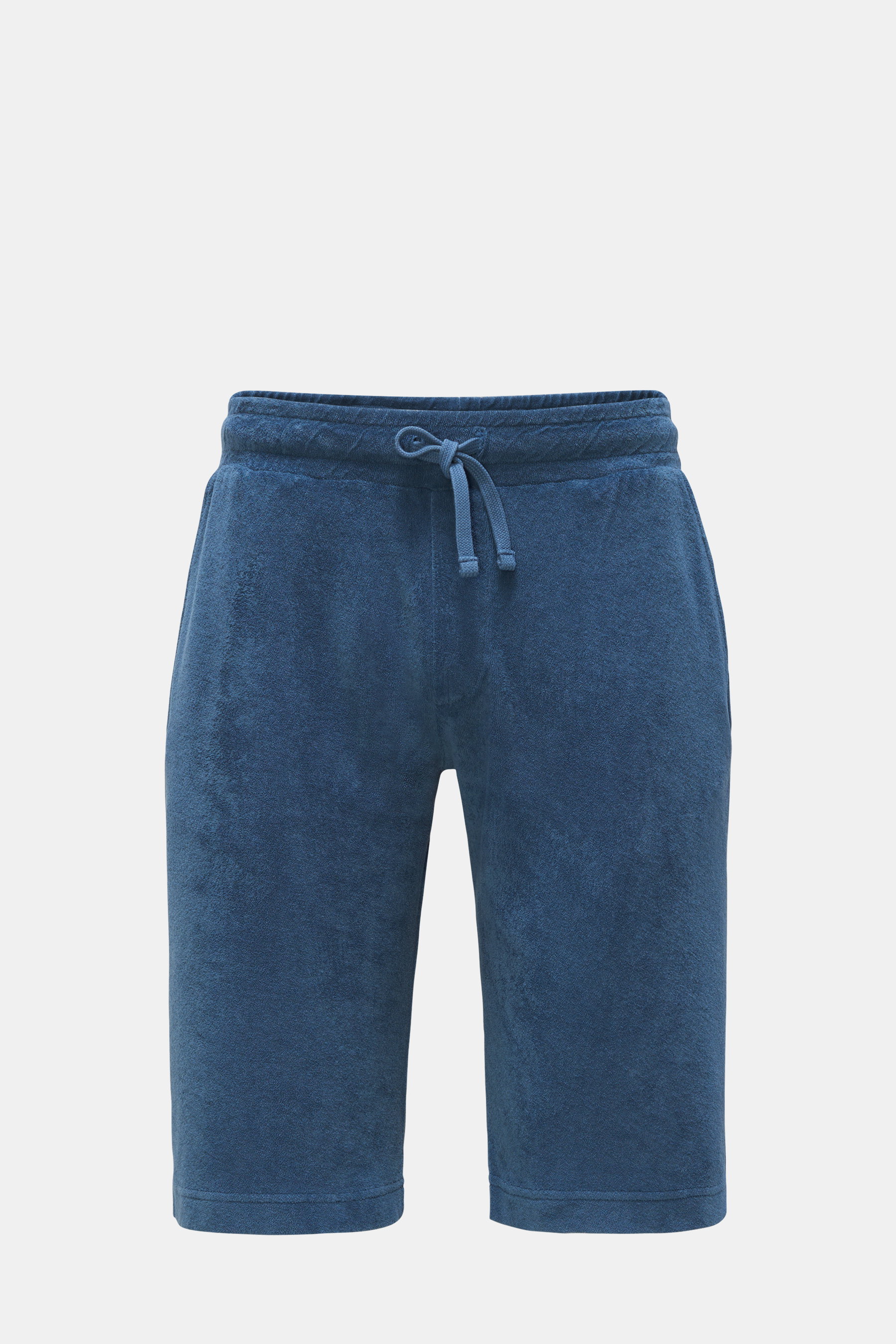 04651/ A trip in a bag Frottee-Bermudas 'Oyster' graublau