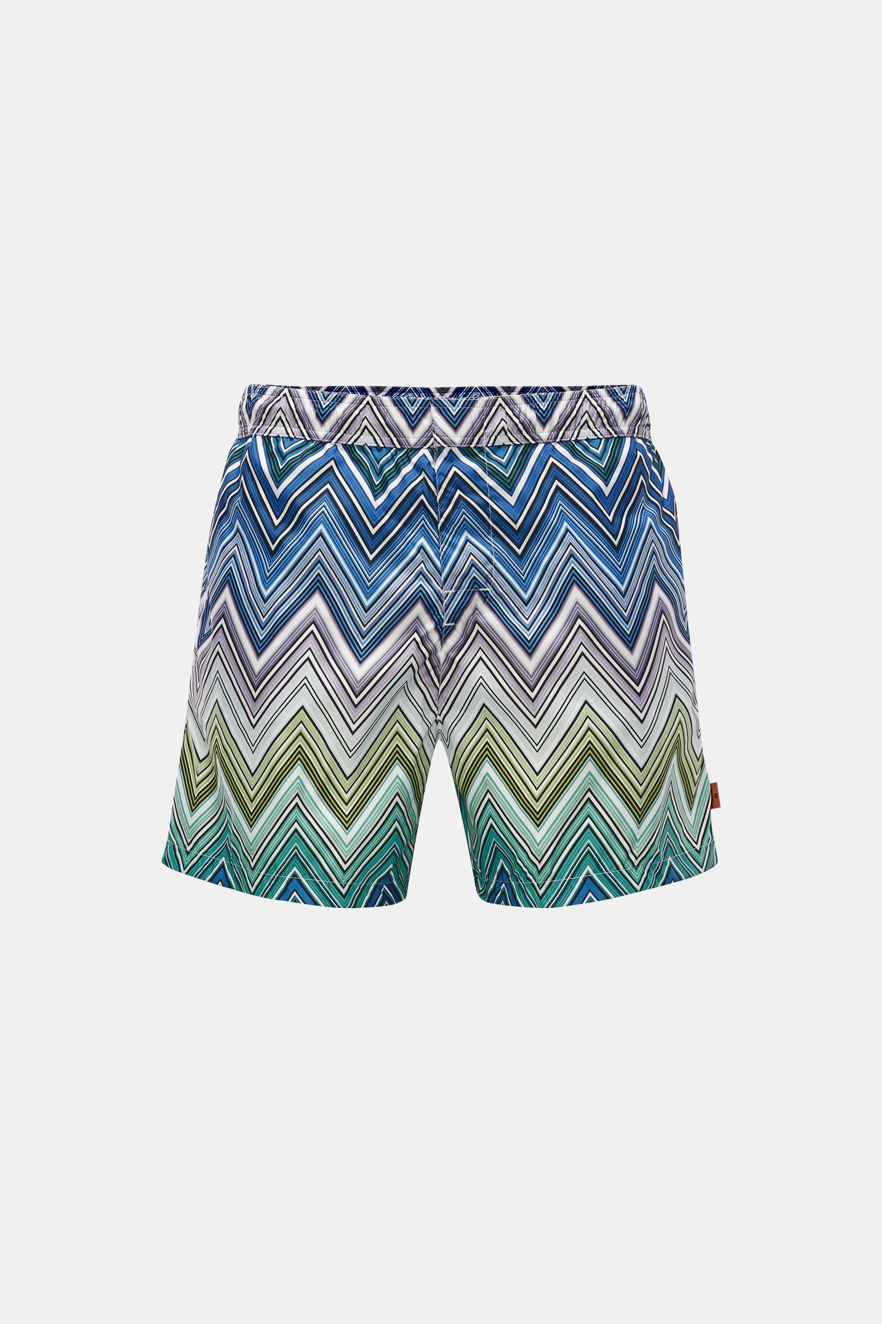 Missoni Badeshorts dunkelblau/grün/weiß gemustert