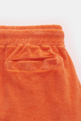 04651/ A trip in a bag Frottee-Bermudas 'Oyster' orange