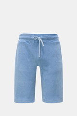 04651/ A trip in a bag Frottee-Bermudas 'Oyster' hellblau