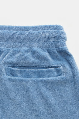 04651/ A trip in a bag Frottee-Bermudas 'Oyster' hellblau