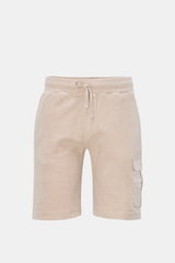 04651/ A trip in a bag Fleece cargo shorts 'Oyster' beige