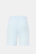 04651/ A trip in a bag Frottee-Shorts 'Terry' pastellblau, Rückansicht, weicher Baumwoll-Frottee, Regular Fit, elastischer Bund mit Tunnelzug, Taschen.