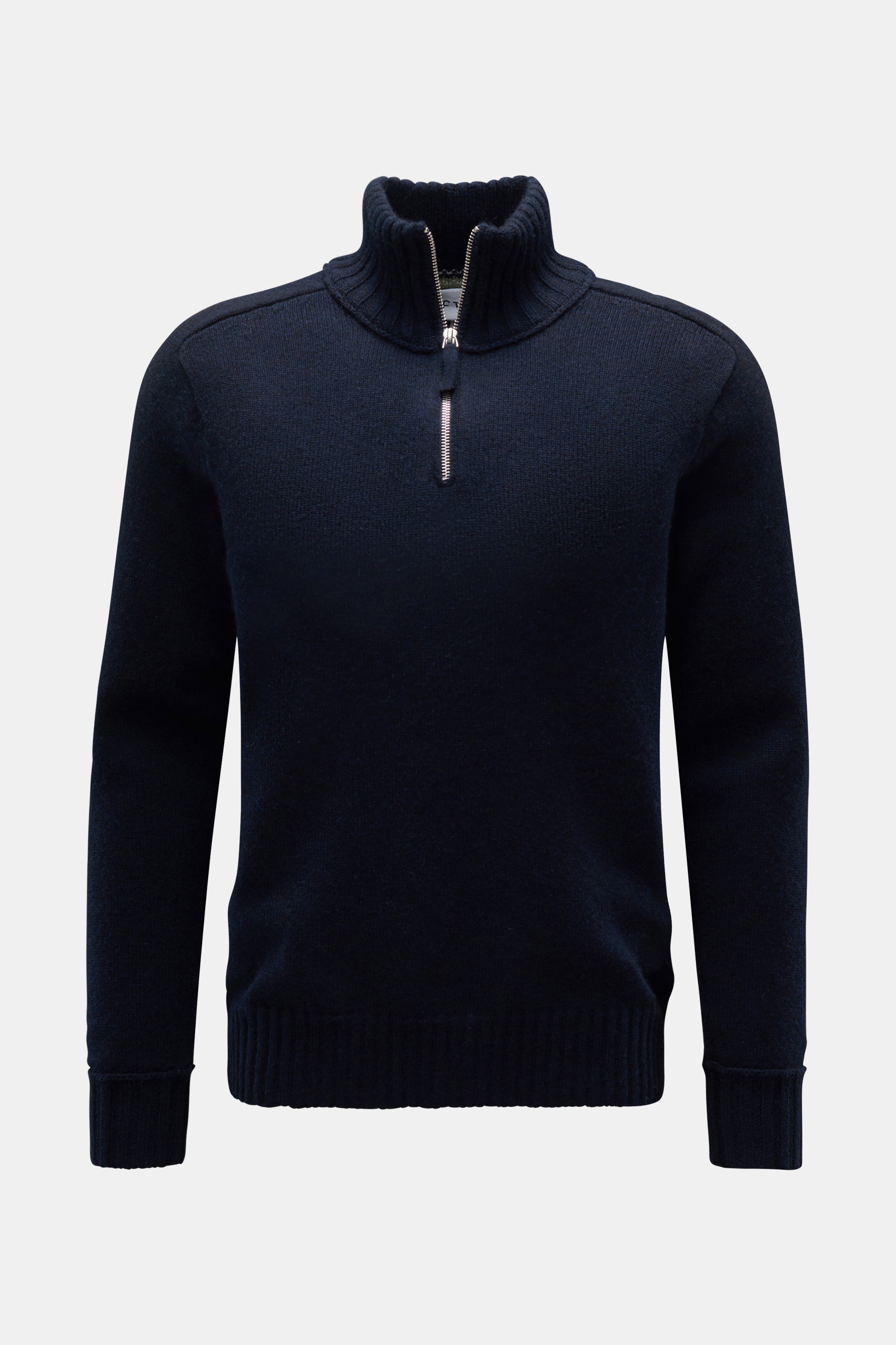 FTC Cashmere half-zip jumper navy
