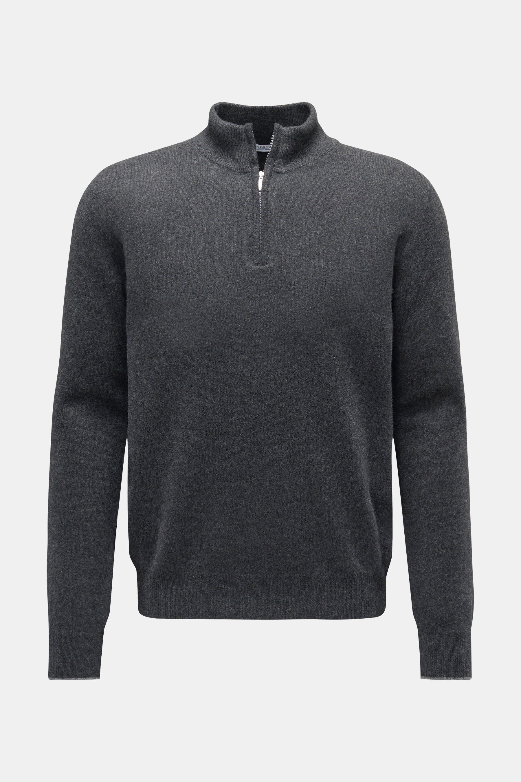 von Braun Cashmere half-zip jumper dark grey