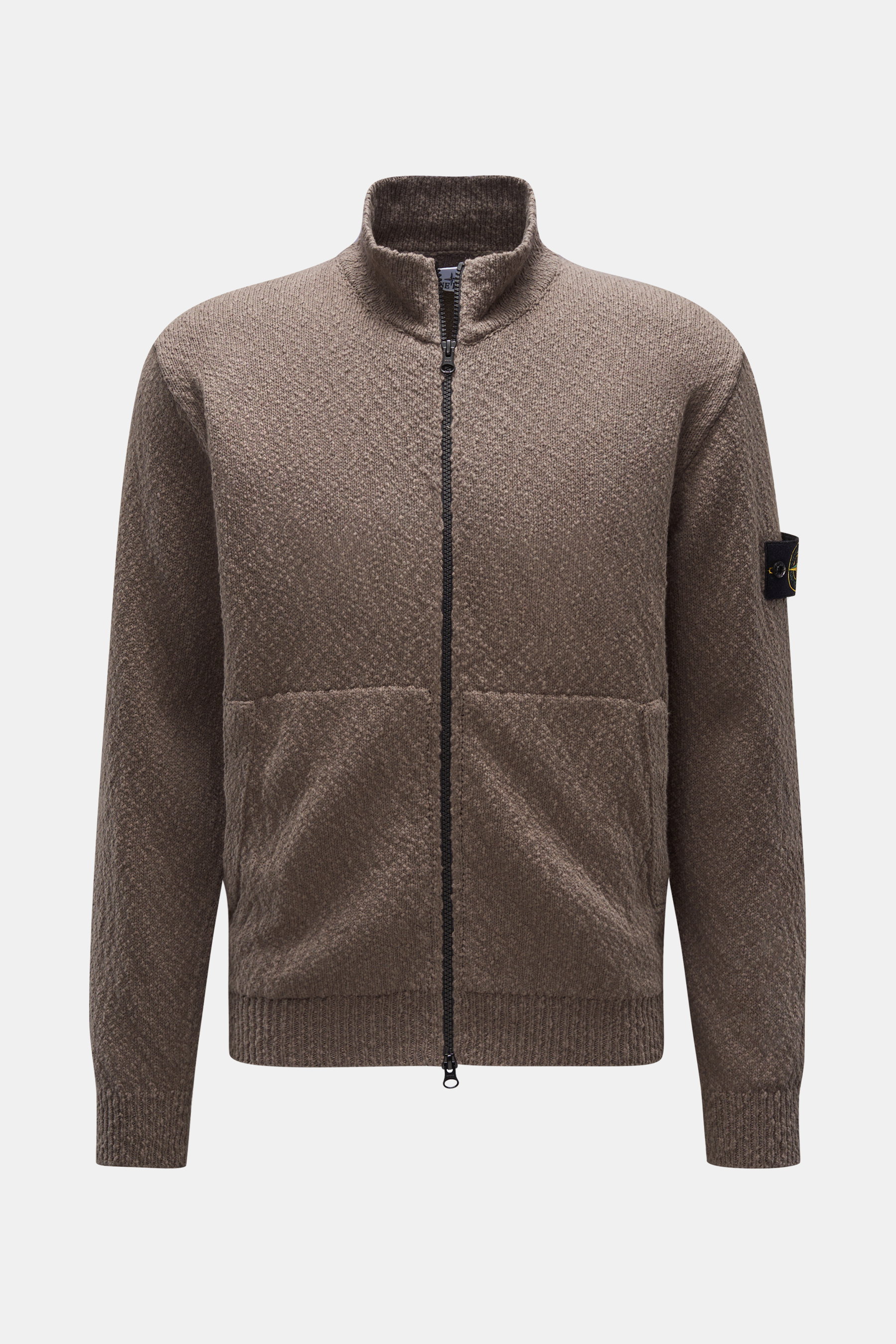 Stone Island Strickjacke 'Uneven Cotton' taupe