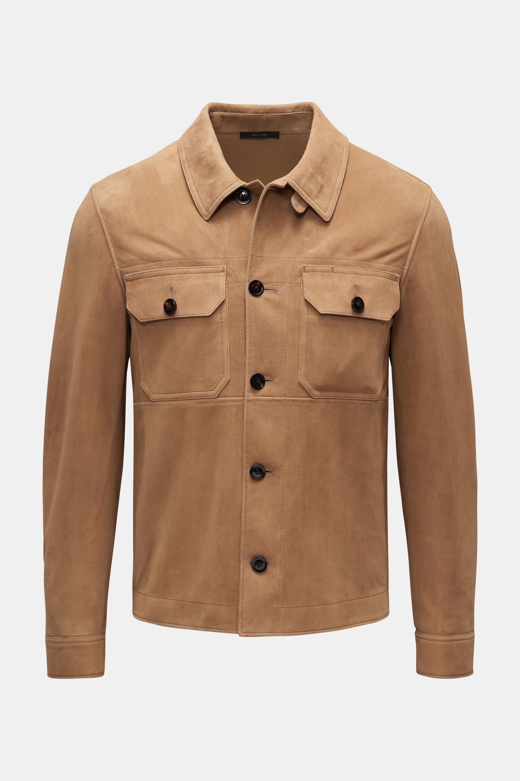 Tom Ford Velourslederjacke hellbraun
