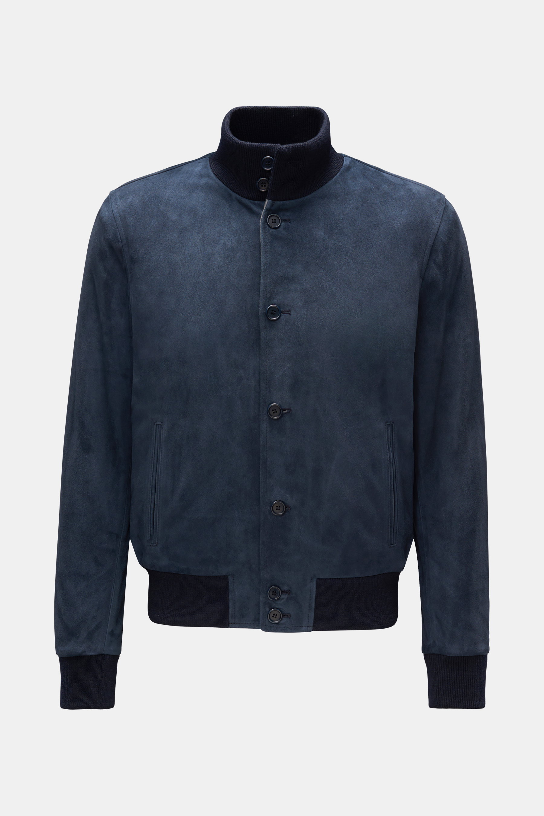 Eddy Monetti Veloursleder-Blouson navy