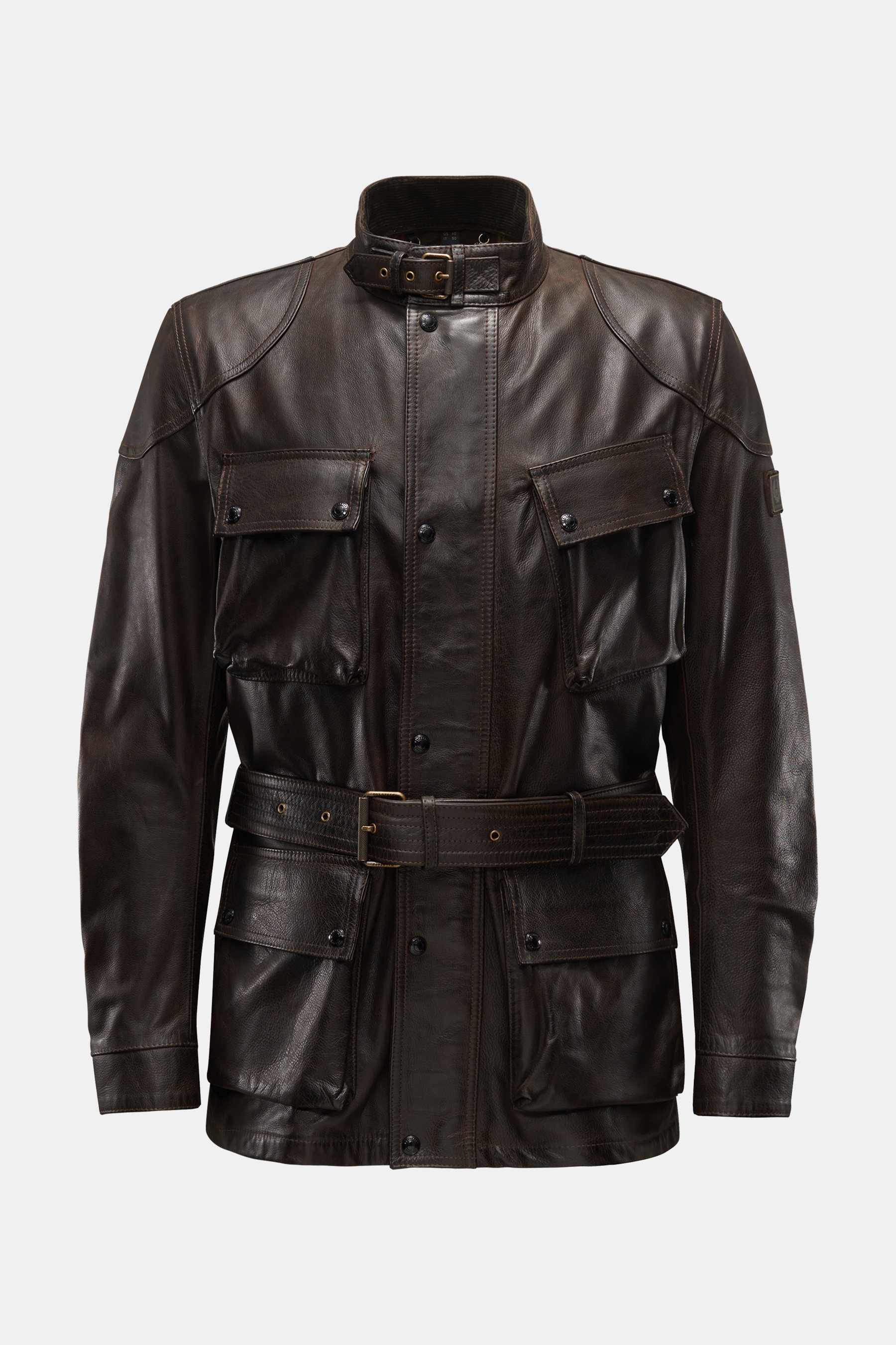 Belstaff Lederjacke 'Trialmaster Panther' dunkelbraun